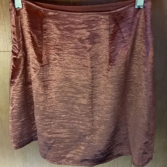 Express Satin Mini Skirt size 0 - Picture 2 of 4